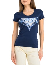 GUESS FEATHER TRIANGLE  blau geschw&auml;rzt - T-Shirts und Tops f&uuml;r Damen - 1