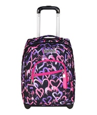 SEVEN LOVELY ELEMENTS 2-r&auml;driger Trolley-Rucksack, fest rosa Erdbeere - Rucks&auml;cke mit Trolleyfunktion - 1