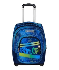 SEVEN NUANCED 2-r&auml;driger Trolley-Rucksack, fest blautief - Rucks&auml;cke mit Trolleyfunktion - 1