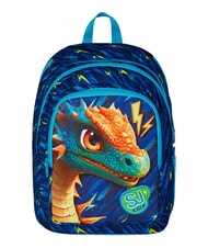 SJGANG DRAGON GLIDE Rucksack mit zwei F&auml;chern orange - Rucks&auml;cke f&uuml;r Schule &amp; Freizeit - 1