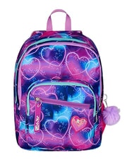 SJGANG SJ EVER MULTIHEART GIRL Rucksack mit zwei F&auml;chern royalviol - Rucks&auml;cke f&uuml;r Schule &amp; Freizeit - 1