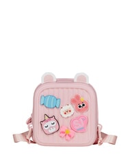 SJGANG GIRLY PINS Mini-Rucksack mit abnehmbaren Anstecknadeln LUTSCHER ROSA - Rucks&auml;cke f&uuml;r Schule &amp; Freizeit - 1