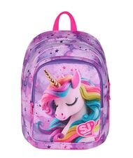 SJGANG FABLE JOURNEY Rucksack mit zwei F&auml;chern violett - Rucks&auml;cke f&uuml;r Schule &amp; Freizeit - 1