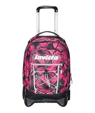 INVICTA PLUS GRS FANTASY Abnehmbarer Trolley-Rucksack Makro-Schmetterlinge - Rucks&auml;cke mit Trolleyfunktion - 1
