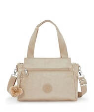 KIPLING ELYSIA Schultertasche mit Schultergurt glitzerndes Beige - Damentaschen - 1