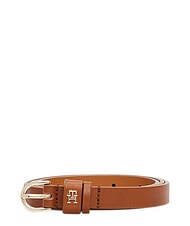 TOMMY HILFIGER TH LOGO d&uuml;nner Lederg&uuml;rtel f&uuml;r Damen - G&uuml;rtel