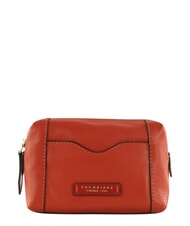 THE BRIDGE GEMMA  Kosmetiktasche aus Leder gebranntes Orange abb. Gold - Beauty-Case - 1