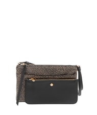 BORBONESE CLASSICA Umh&auml;ngetasche OP / NATUR / SCHWARZ - Damentaschen - 1