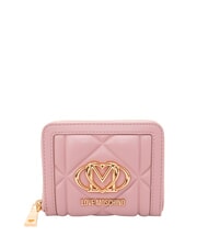 LOVE MOSCHINO EMBOSSED Mittelgro&szlig;e Geldb&ouml;rse mit Rei&szlig;verschluss rosa - Brieftaschen Damen - 1