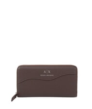 ARMANI EXCHANGE A|X Gro&szlig;es Portemonnaie mit Rei&szlig;verschluss D&auml;mmerungsschatten - Brieftaschen Damen - 1