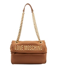 LOVE MOSCHINO BOLD LOVE HAMMERED  Umh&auml;ngetasche / Crossbody Bag Kamel2 - Damentaschen - 1