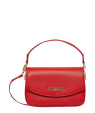 LOVE MOSCHINO CHUNKY TAB Tasche mit &Uuml;berschlag und Schultergurt ROT - Damentaschen - 1