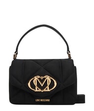 LOVE MOSCHINO EMBOSSED Mini-Handtasche mit Schulterriemen Schwarz - Damentaschen - 1