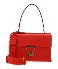 COCCINELLE CAMPIONARIO - ARLETTIS SIGNATURE Ledertasche mit Logo-Schultergurt Gazpacho - Damentaschen - 1