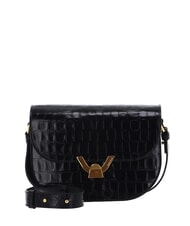 COCCINELLE CAMPIONARIO - DEW CROCO SHINY SOFT Mini-Schultertasche Schwarz - Damentaschen - 1