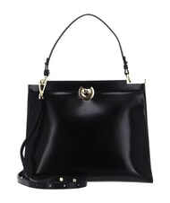 COCCINELLE CAMPIONARIO - BINXIE SHINY CALF Mini-Tasche mit Schultergurt Schwarz - Damentaschen - 1