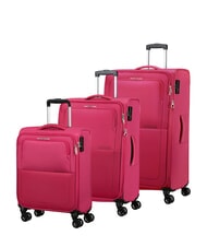 AMERICAN TOURISTER AIR WAVE Kabinen- + Mittel- + Gro&szlig;-Trolley-Set Beerenexplosion - Trolleyset - 1