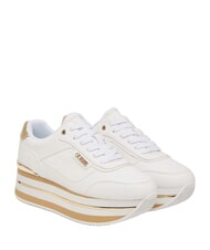 GUESS HANSIN4 Turnschuhe wei&szlig;es Platin - Damenschuhe - 1