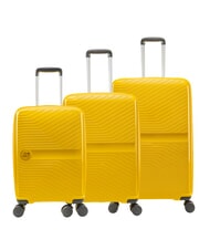 LESAC SLIDE Kabinenset + Medium und Large erweiterbar, extrem widerstandsf&auml;hig hellgelb - Trolleyset - 1