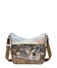 YNOT YESBAG Hobo-Schultertasche mit Fach romantische Trulli - Damentaschen - 1