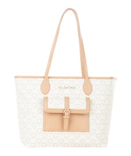 MARIO VALENTINO LIUTO Einkaufstasche mit Tasche Ecru/Multi - Damentaschen - 1