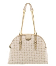 POLLINI HERITAGE Kuppelf&ouml;rmige Schultertasche mit Kettenhenkeln Elfenbein - Damentaschen - 1