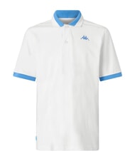 KAPPA LOGO Kurzarm-Poloshirt Wei&szlig; - Neonblau - Herren-Polo-Shirts/Herren-Polo-Shirt/Herrenpoloshirt/Herrenpoloshirts - 1
