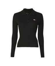 TOMMY HILFIGER TH JEANS Langarmhemd Schwarz - Damenpullover - 1