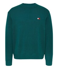 TOMMY HILFIGER TH JEANS  Pullover mit Rundhalsausschnitt Tiefseewasser - Herrenpullover - 1