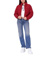 TOMMY HILFIGER TH JEANS Kurze Daunenjacke Regattarot - Daunenjacken f&uuml;r Damen - 1