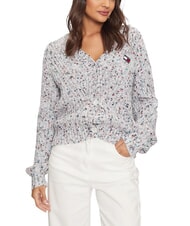 TOMMY HILFIGER TH JEANS Strickjacke altes Wei&szlig; - Damenpullover - 1