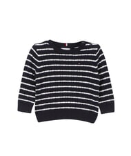 TOMMY HILFIGER TH Rundhalspullover nautischer Streifen - Kinderpullover - 1