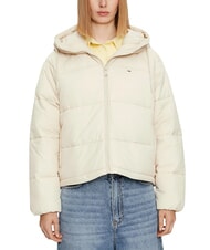 TOMMY HILFIGER TH JEANS Pufferjacke mit Kapuze Zeitungspapier - Daunenjacken f&uuml;r Damen - 1