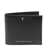 TOMMY HILFIGER TH Geldb&ouml;rse, Kartenhalter aus Leder Schwarz - Brieftaschen Herren - 1