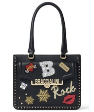 BRACCIALINI ROCK Schultertasche Schwarz - Damentaschen - 1