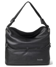BRACCIALINI NORA Schultertasche, Leder Schwarz - Damentaschen - 1