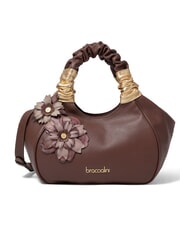 BRACCIALINI SARA Ledertasche mit Schulterriemen braun - Damentaschen - 1