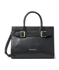 BRACCIALINI HELLEN Lederhandtasche mit Schulterriemen Schwarz - Damentaschen - 1