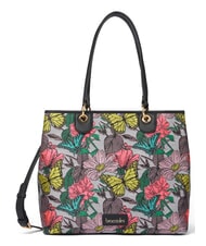 BRACCIALINI JACQUARD Schultertasche mit Schultergurt mehrfarbig schwarz - Damentaschen - 1
