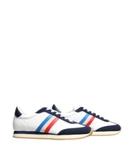 SERAFINI ROME Ledersneakers Wei&szlig; Blau Frankreich - Herrenschuhe - 1