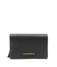 COCCINELLE SOFTY Ledergeldb&ouml;rse Schwarz - Brieftaschen Damen - 1