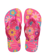HAVAIANAS FLORES Flip-Flops rosa Flussmittel/rosa Kaugummi - Kinderschuhe - 1
