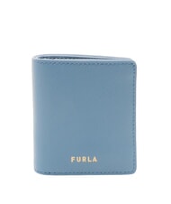 FURLA GARDENIA Vertikale Ledergeldb&ouml;rse Denim - Brieftaschen Damen - 1