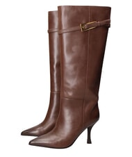 MARC ELLIS ME25 Hoher Stiefel aus Leder, 9 cm Absatz - Damenschuhe