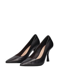 MARC ELLIS ME25 9 cm hoher Dekollet&eacute;-Absatz aus Leder Schwarz - Damenschuhe - 1