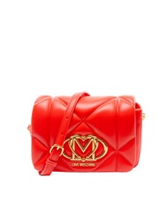 LOVE MOSCHINO EMBOSSED Mini-Schultertasche ROT - Damentaschen - 1