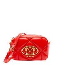 LOVE MOSCHINO EMBOSSED Mini-Schultertasche ROT - Damentaschen - 1