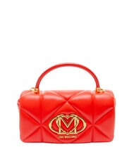 LOVE MOSCHINO EMBOSSED Handtasche mit Schulterriemen ROT - Damentaschen - 1