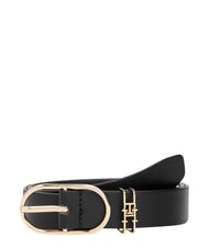 TOMMY HILFIGER FEMININE Lederg&uuml;rtel Schwarz - G&uuml;rtel - 1