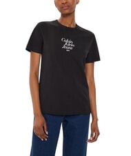 CALVIN KLEIN FONT GRAPHIC REGULAR Kurzarm-T-Shirt - T-Shirts und Tops f&uuml;r Damen